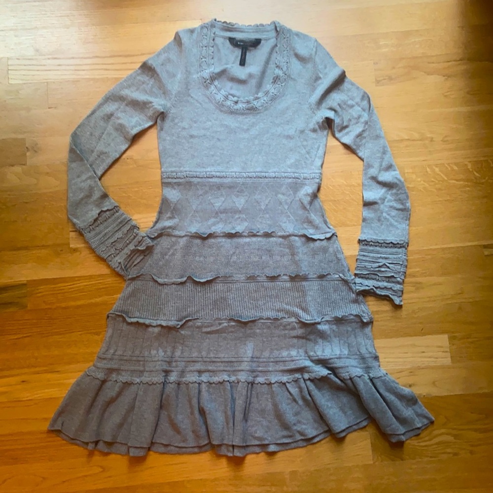 EUC BCBG Embroidered Sweater Dress